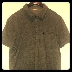 Charcoal Grey Polo by Calvin Klein